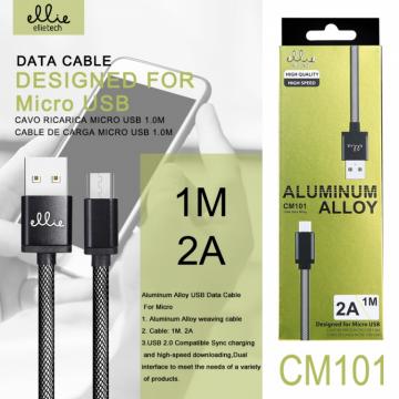 Ellietech CM101 Câble Micro USB Aluminium 2A 1M